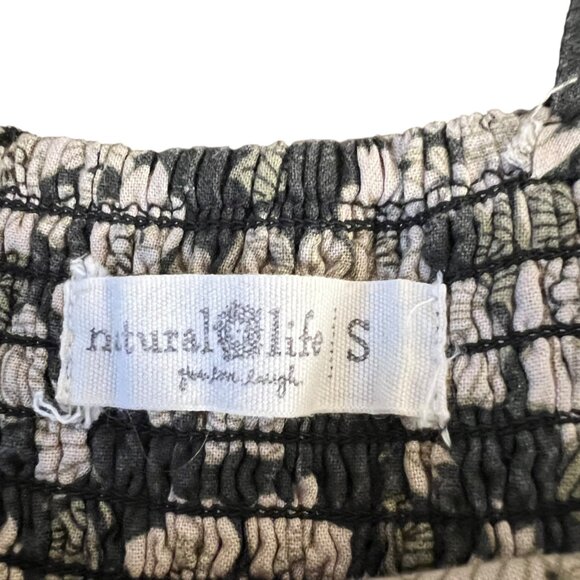 Natural Life Maxi Dress Square Neck Split Hem Gypsy Hippie Nature Fairycore S - Picture 8 of 11